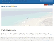 Tablet Screenshot of fuerteventuraguide.com